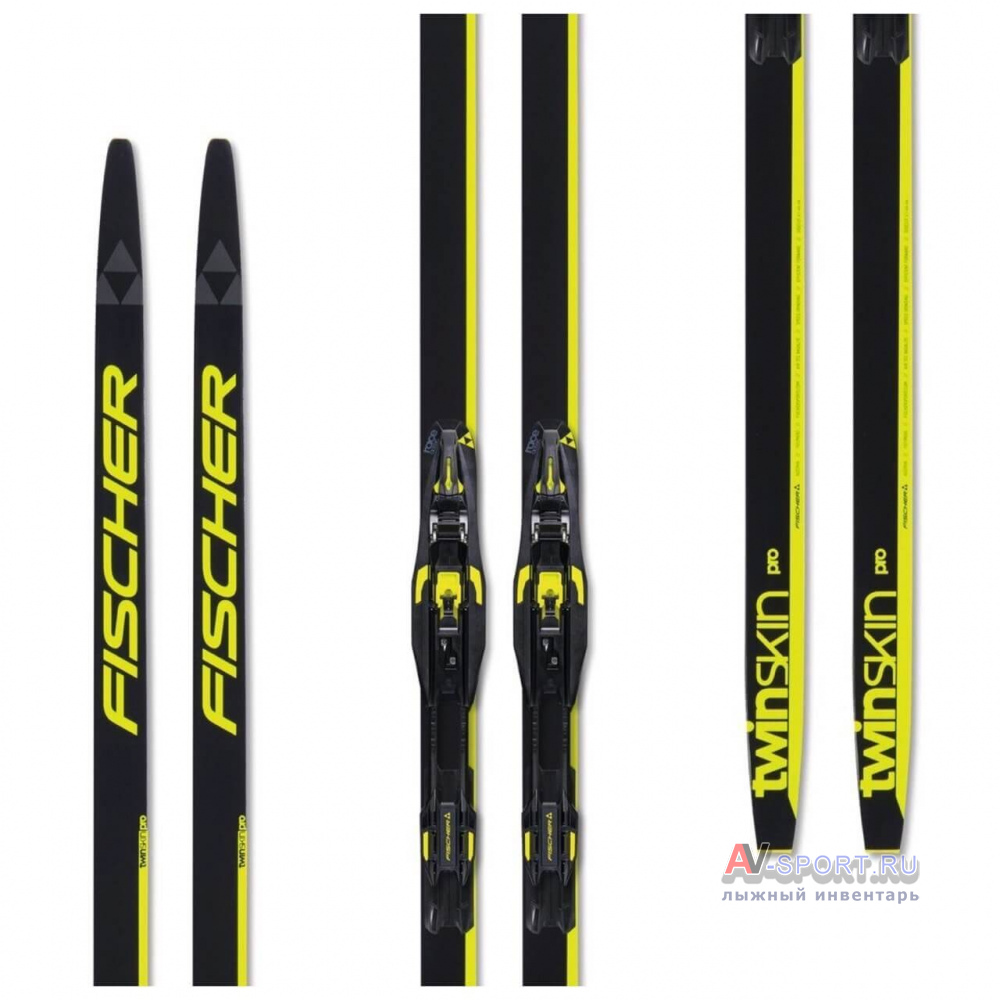 Лыжи классические с камусом FISCHER TWIN SKIN PRO X-STIFF IFP N23722 
